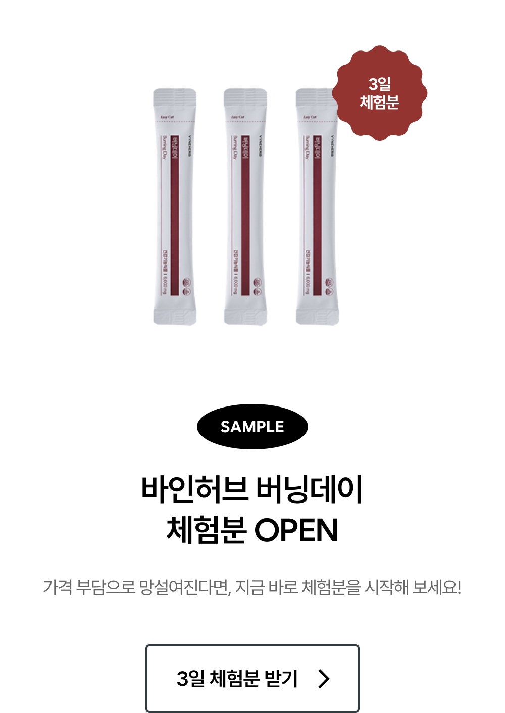  버닝데이 3일 체험판 안내